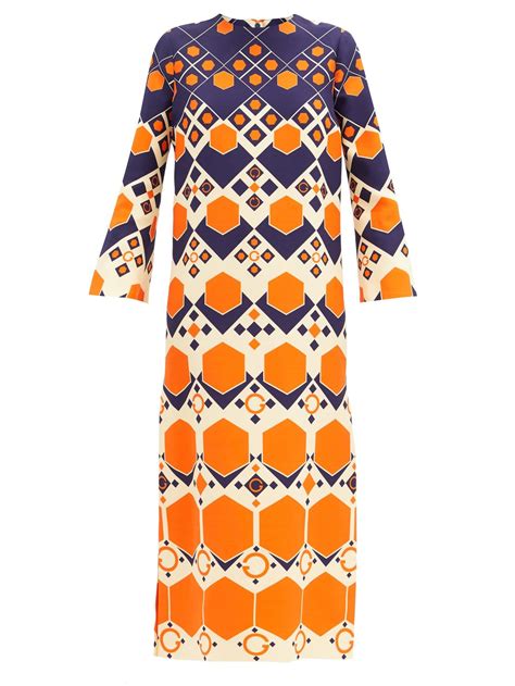 gucci caftan dress melania